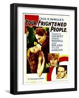 Four Frightened People, Claudette Colbert, Herbert Marshall, 1934-null-Framed Photo