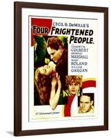 Four Frightened People, Claudette Colbert, Herbert Marshall, 1934-null-Framed Photo