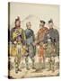 Four Gentlemen in Highland Dress, 1869-Kenneth Macleay-Stretched Canvas