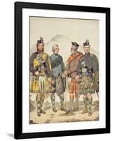 Four Gentlemen in Highland Dress, 1869-Kenneth Macleay-Framed Giclee Print