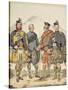 Four Gentlemen in Highland Dress, 1869-Kenneth Macleay-Stretched Canvas