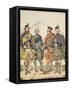 Four Gentlemen in Highland Dress, 1869-Kenneth Macleay-Framed Stretched Canvas