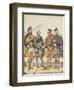 Four Gentlemen in Highland Dress, 1869-Kenneth Macleay-Framed Giclee Print