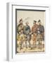 Four Gentlemen in Highland Dress, 1869-Kenneth Macleay-Framed Giclee Print