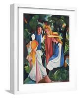 Four Girls, 1912-1913-August Macke-Framed Giclee Print