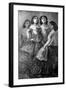 Four Girls, 19th Century-Constantin Guys-Framed Giclee Print