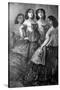 Four Girls, 19th Century-Constantin Guys-Stretched Canvas
