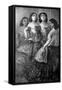 Four Girls, 19th Century-Constantin Guys-Framed Stretched Canvas