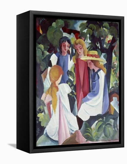 Four Girls, about 1912/13-Auguste Macke-Framed Stretched Canvas