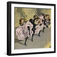 Four Girls Dancing Cancan-Bettmann-Framed Giclee Print