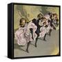 Four Girls Dancing Cancan-Bettmann-Framed Stretched Canvas