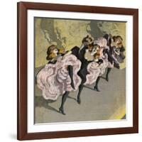 Four Girls Dancing Cancan-Bettmann-Framed Giclee Print