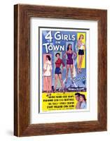 Four Girls in Town-null-Framed Photo