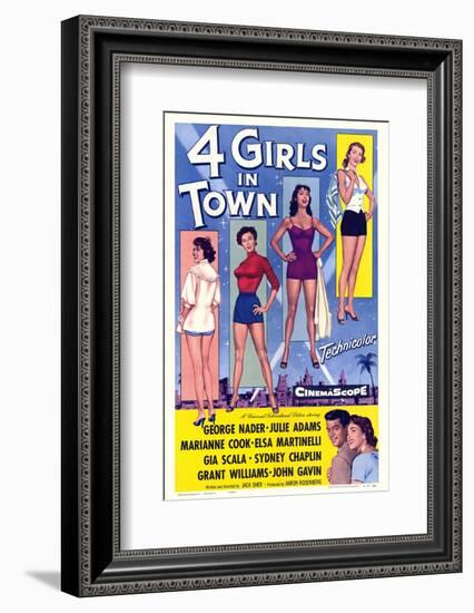 Four Girls in Town-null-Framed Photo