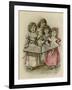 Four Girls Sing-null-Framed Art Print