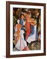 Four Girls-Auguste Macke-Framed Art Print