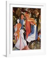 Four Girls-Auguste Macke-Framed Art Print