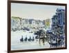 Four Gondoliers (W/C on Paper)-Laurence Fish-Framed Giclee Print