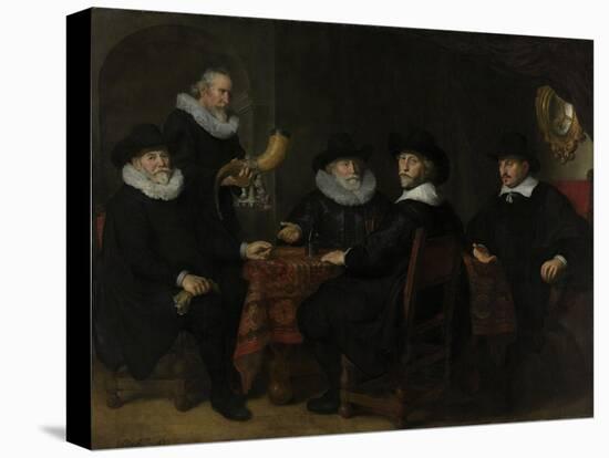 Four Governors of the Arquebusiers Civic Guard, Amsterdam-Govert Flinck-Stretched Canvas