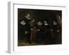 Four Governors of the Arquebusiers Civic Guard, Amsterdam-Govert Flinck-Framed Art Print