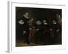 Four Governors of the Arquebusiers Civic Guard, Amsterdam-Govert Flinck-Framed Art Print