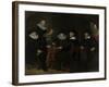 Four Governors of the Arquebusiers Civic Guard, Amsterdam-Govert Flinck-Framed Art Print