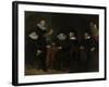 Four Governors of the Arquebusiers Civic Guard, Amsterdam-Govert Flinck-Framed Art Print