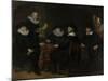 Four Governors of the Arquebusiers Civic Guard, Amsterdam-Govert Flinck-Mounted Art Print