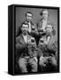 Four Guys and their Mugs of Beer, Ca. 1880-null-Framed Stretched Canvas