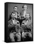 Four Guys and their Mugs of Beer, Ca. 1880-null-Framed Stretched Canvas