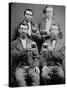 Four Guys and their Mugs of Beer, Ca. 1880-null-Stretched Canvas