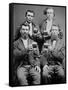 Four Guys and their Mugs of Beer, Ca. 1880-null-Framed Stretched Canvas
