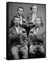 Four Guys and their Mugs of Beer, Ca. 1880-null-Framed Stretched Canvas