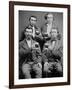 Four Guys and their Mugs of Beer, Ca. 1880-null-Framed Premium Photographic Print