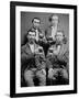 Four Guys and their Mugs of Beer, Ca. 1880-null-Framed Premium Photographic Print