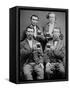 Four Guys and their Mugs of Beer, Ca. 1880-null-Framed Stretched Canvas