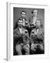 Four Guys and their Mugs of Beer, Ca. 1880-null-Framed Photographic Print