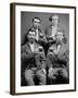 Four Guys and their Mugs of Beer, Ca. 1880-null-Framed Photographic Print