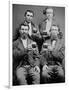 Four Guys and their Mugs of Beer, Ca. 1880-null-Framed Photographic Print