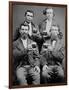 Four Guys and their Mugs of Beer, Ca. 1880-null-Framed Photographic Print