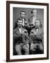 Four Guys and their Mugs of Beer, Ca. 1880-null-Framed Photographic Print