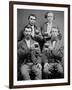 Four Guys and their Mugs of Beer, Ca. 1880-null-Framed Photographic Print