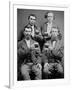 Four Guys and their Mugs of Beer, Ca. 1880-null-Framed Photographic Print