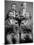 Four Guys and their Mugs of Beer, Ca. 1880-null-Mounted Photographic Print
