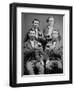 Four Guys and their Mugs of Beer, Ca. 1880-null-Framed Photographic Print