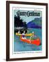 "Four-H Camp," Country Gentleman Cover, July 1, 1933-W.F. Soare-Framed Giclee Print