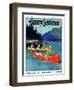 "Four-H Camp," Country Gentleman Cover, July 1, 1933-W.F. Soare-Framed Giclee Print