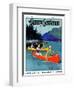 "Four-H Camp," Country Gentleman Cover, July 1, 1933-W.F. Soare-Framed Giclee Print