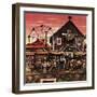 "Four-H Fair," August 28, 1948-Stevan Dohanos-Framed Giclee Print