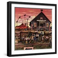 "Four-H Fair," August 28, 1948-Stevan Dohanos-Framed Giclee Print